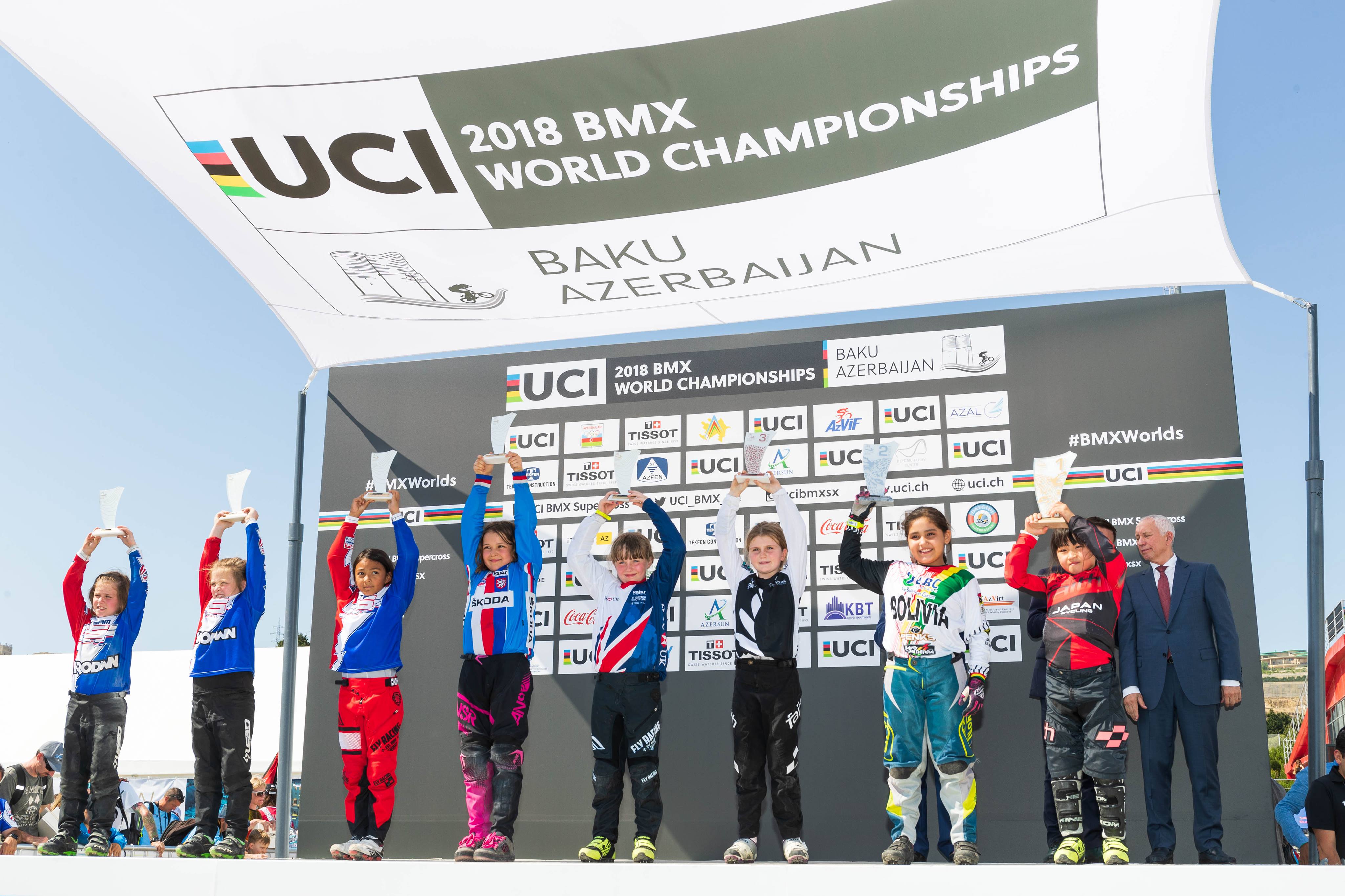 2018年UCI BMX世界選手権大会 澤田茉奈が女子8歳クラスで優勝!